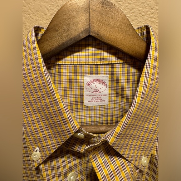 Brooks Brothers Non Iron Striped Shirt Size L - Picture 5 of 8